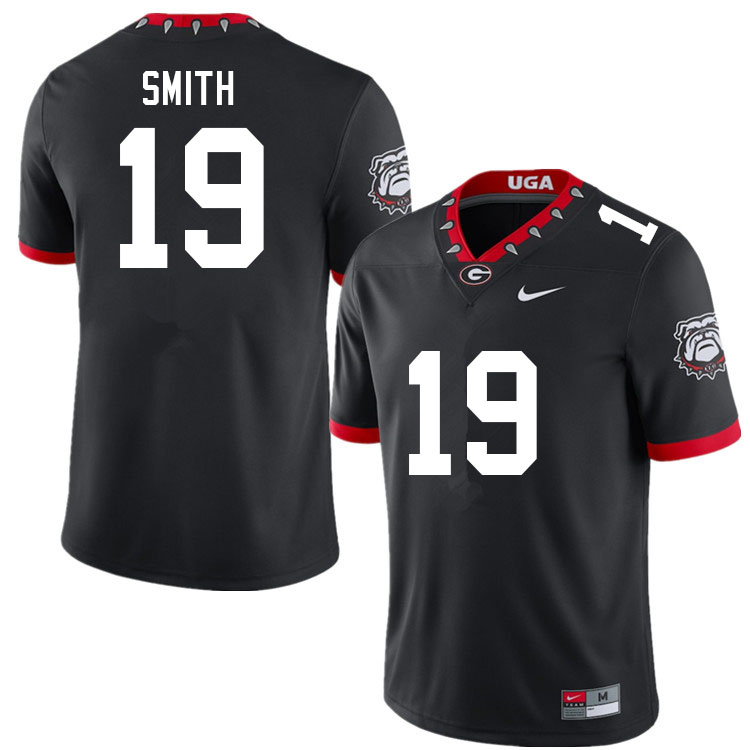 Georgia Bulldogs Men's Darris Smith #19 Black 2022 100th Anniversary Stitched College UGA Football Jersey 23VX013CW